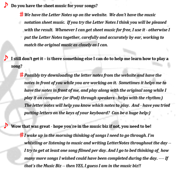 Letter Note Player