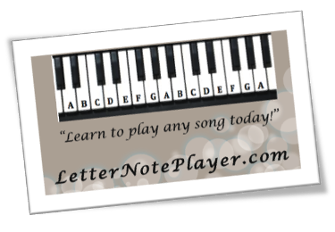 Letter Note Player - i know i can play because of letternoteplayer