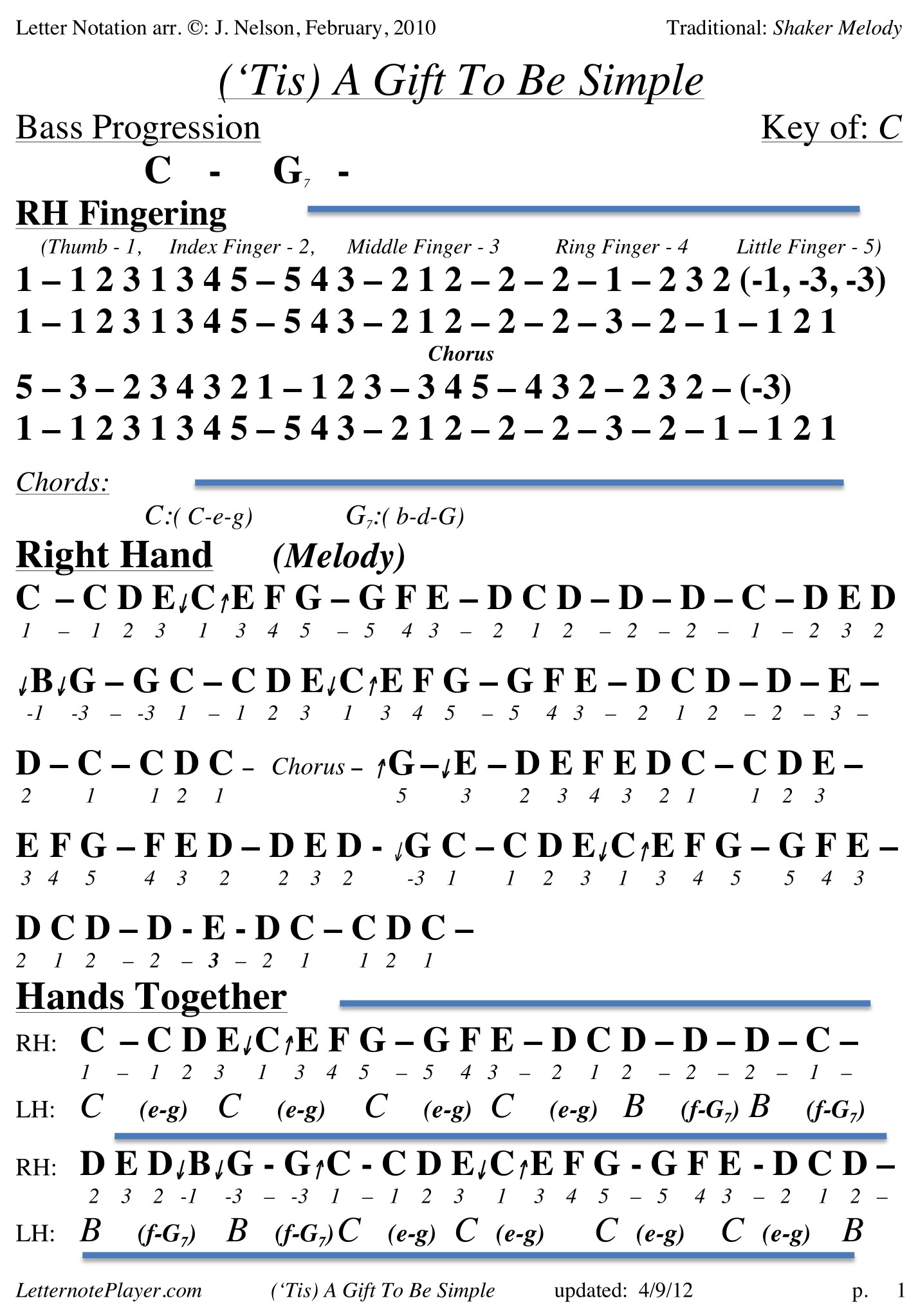 Be Simple Note Letter Note Player