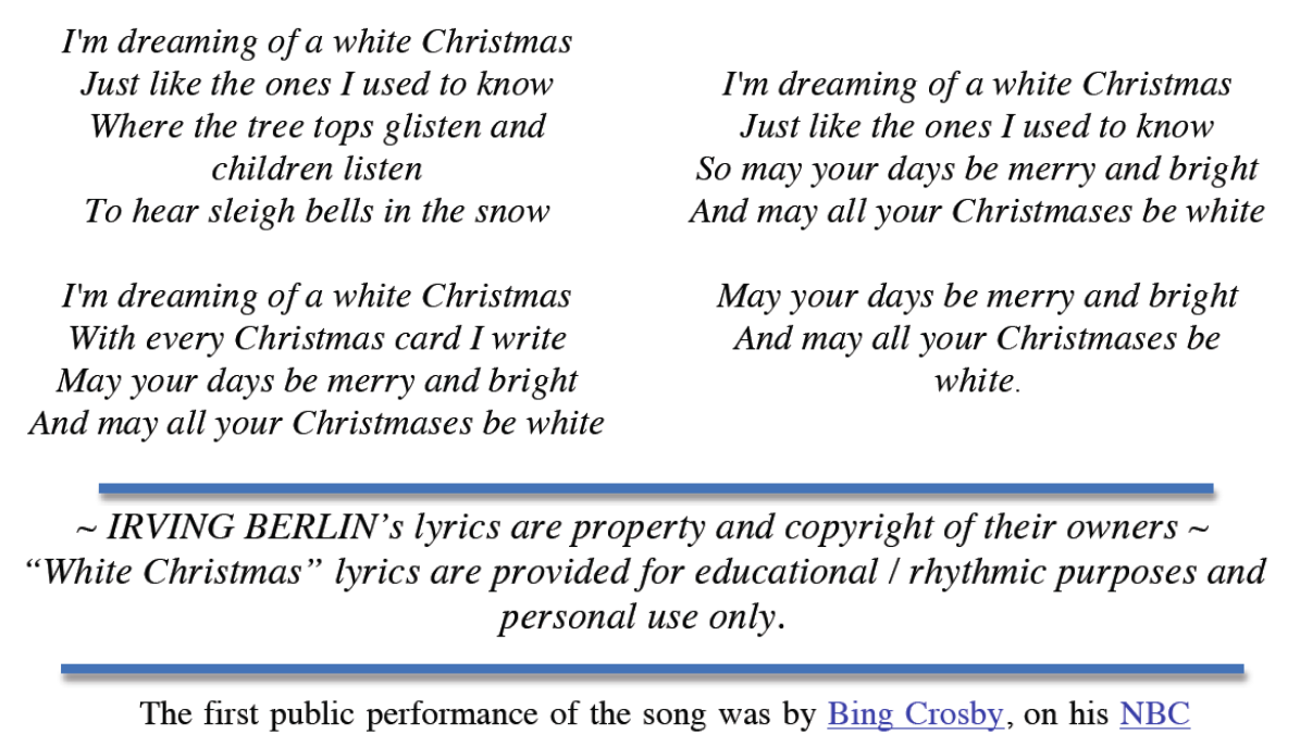how to play white christmas holiday inn letternoteplayer youtube tutorial - Im Dreaming Of A White Christmas Lyrics how to play white christmas holiday inn letternoteplayer youtube tutorial - Im Dreaming Of A White Christmas Lyrics